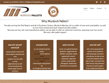 Tablet Screenshot of murdockpallets.com
